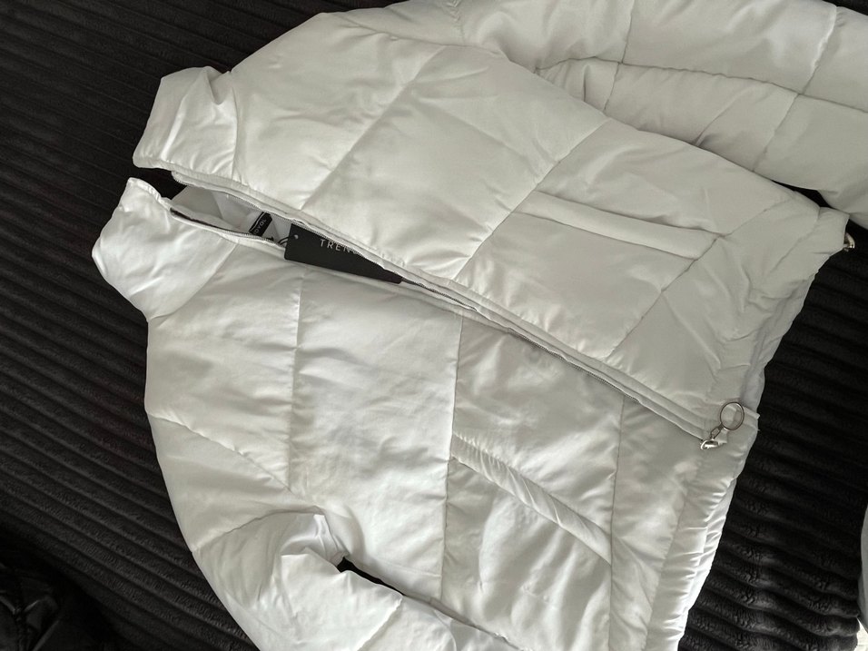 Beyaz Kadın Midi Kışlık Mont - Görsel 2