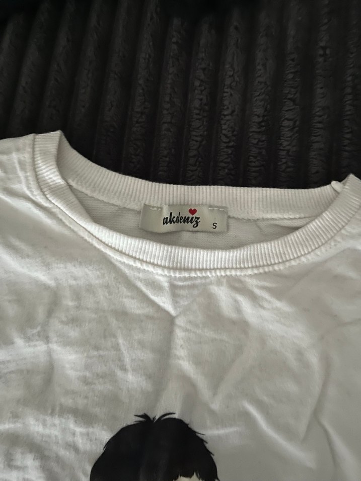 Baskılı Beyaz Kadın Sweatshirt - Görsel 2