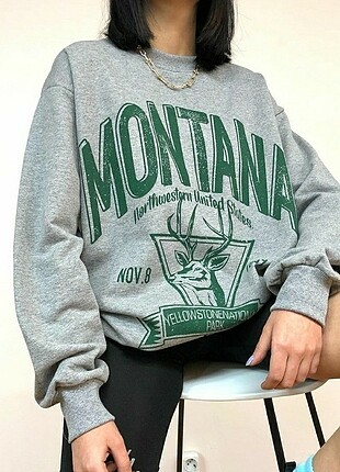 Montana geniş kesim unisex sweatshirt ????