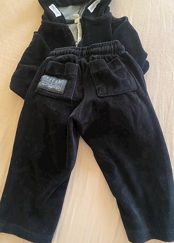 2 Yaş Beden B&G store siyah kadife takım