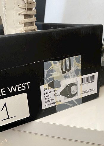 Bej Deri Nine West bot - Görsel 3