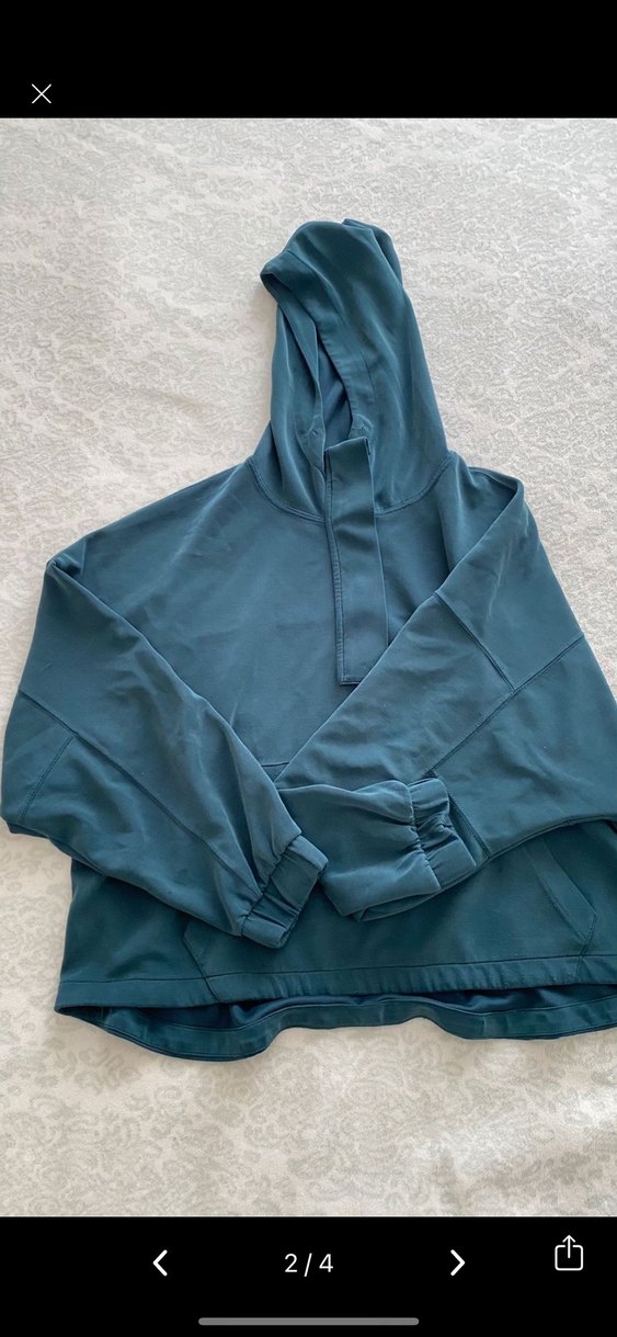 Fermuarlı Kapüşonlu Gri Sweatshirt - Görsel 2