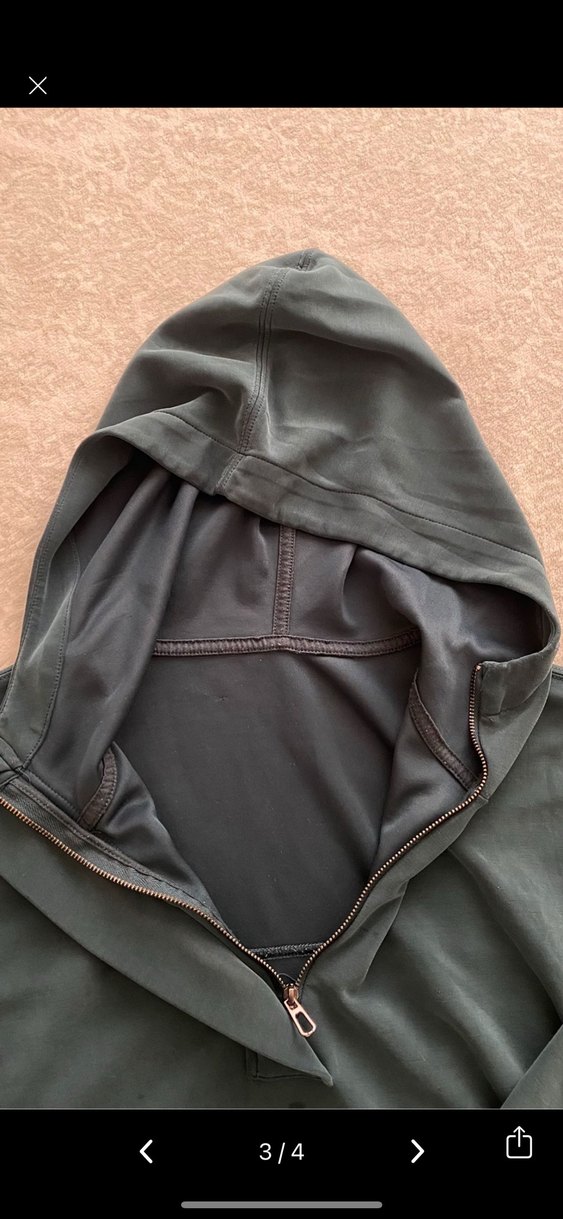 Fermuarlı Kapüşonlu Gri Sweatshirt - Görsel 3