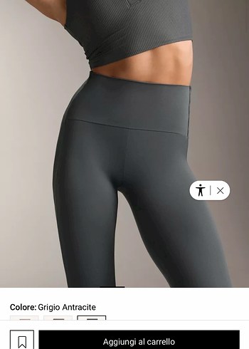 Gri Bel Bantlı Kadın Spor Tayt - Görsel 2