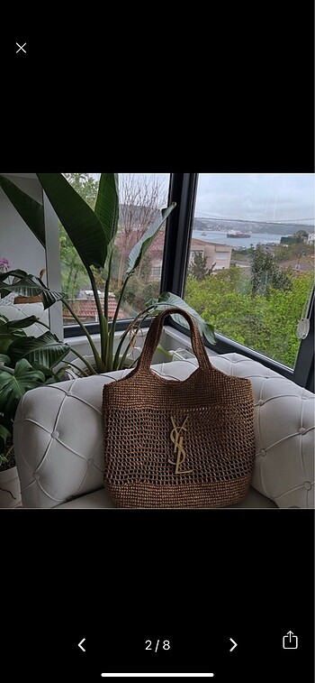 Zara ysl örgü çanta