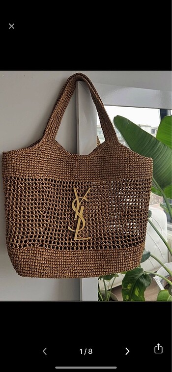 ysl örgü çanta