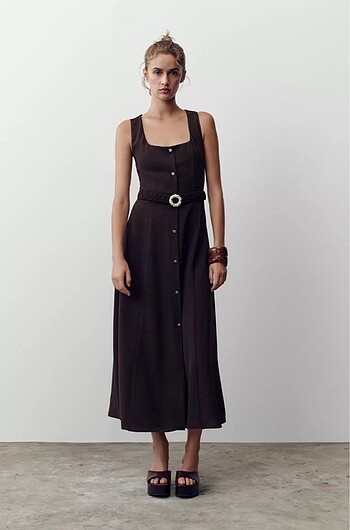 Zara Zara kemerli elbise