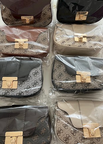 Kahverengi Desenli Deri Kadın Çanta - Görsel 3