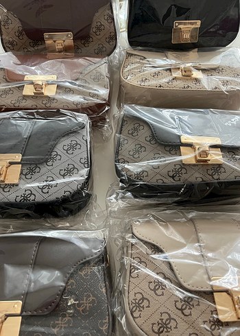 Kahverengi Desenli Deri Kadın Çanta - Görsel 4