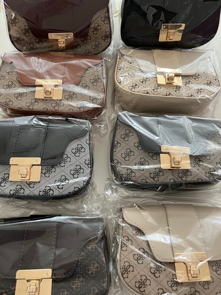 Kahverengi Desenli Deri Kadın Çanta - Görsel 3