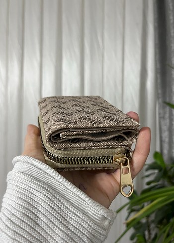 Gri Yılan Desenli Fermuarlı Kadın Cüzdanı - Görsel 6