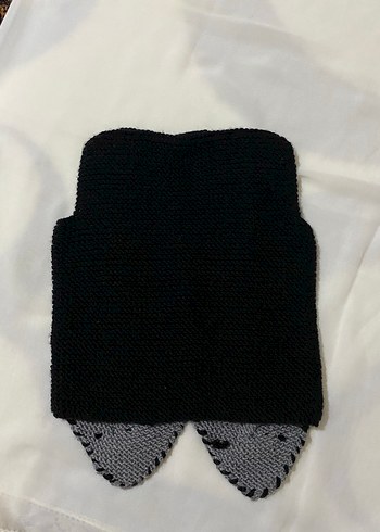 Gri Erkek Çocuk El Örgüsü Yelek - Görsel 2