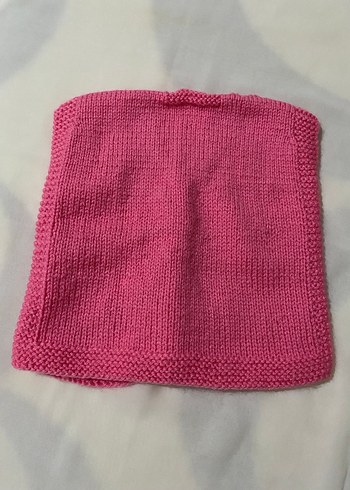 Kız Çocuk Pembe Örgü Yelek - Görsel 2