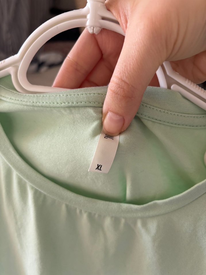 Yeşil Kısa Kollu Basic Tişört - Görsel 3