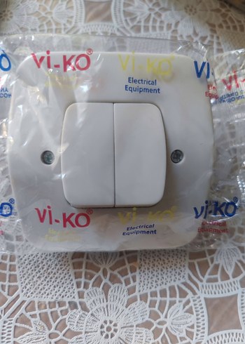 Diger Beyaz Çift Anahtarlı Elektrik Prizi - Görsel 4