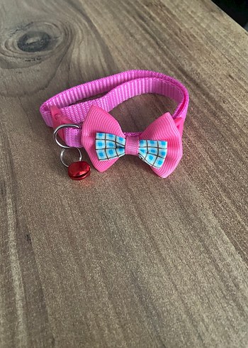 Pembe Papyonlu Kedi Tasması - Görsel 2