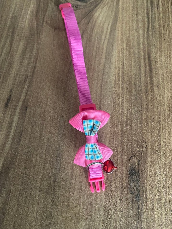 Pembe Papyonlu Kedi Tasması - Görsel 3