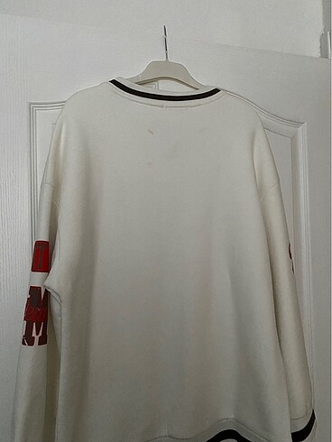 l Beden beyaz Renk Oversize sweatshirt