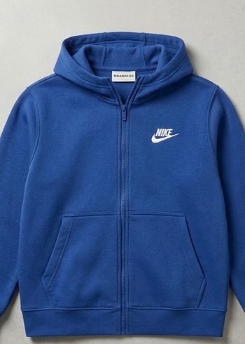 Nike Kapusonlu Mavi Sweatshirt