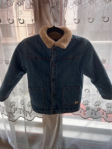 Zara Kız kot çeket iki taraflı zara
