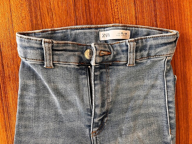 8 Yaş Beden Kot boru paça kız çocuk zara