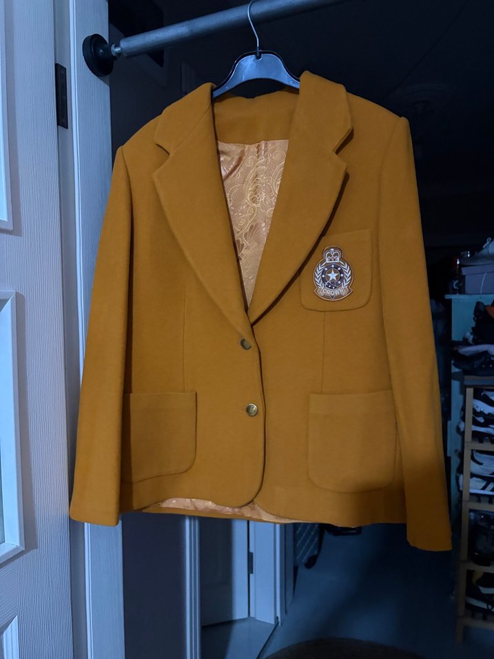 Hardal Sarısı Klasik Blazer Ceket — görsel 3/7