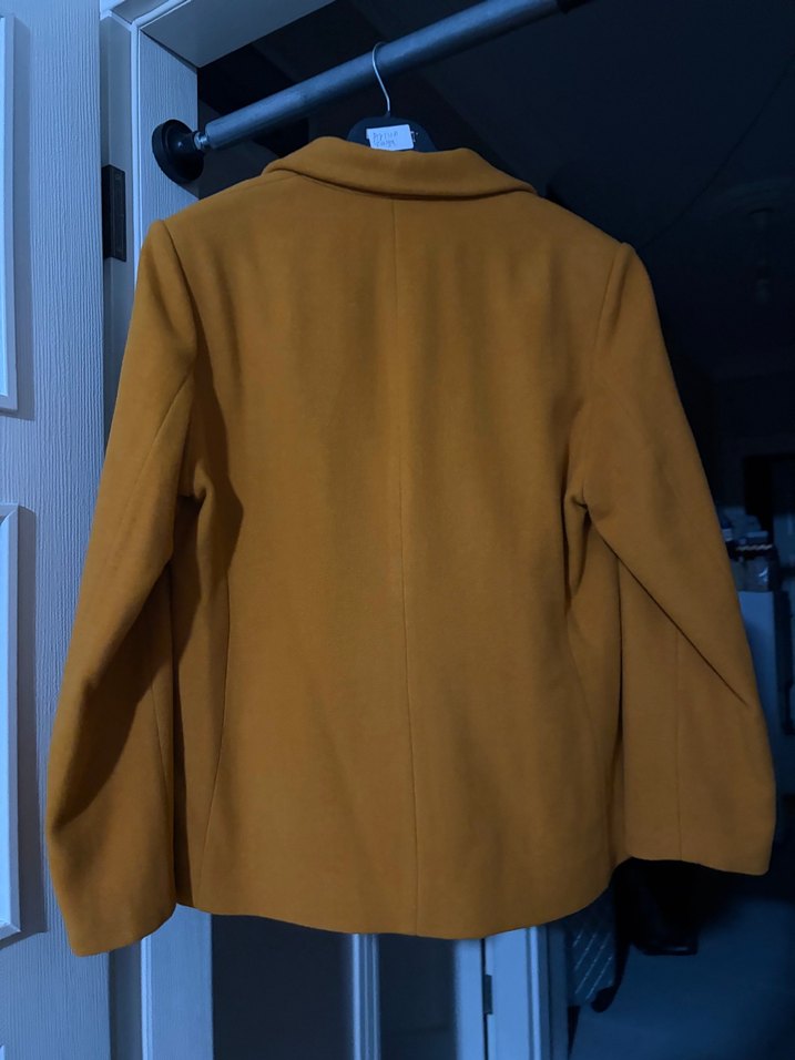 Hardal Sarısı Klasik Blazer Ceket — görsel 4/7