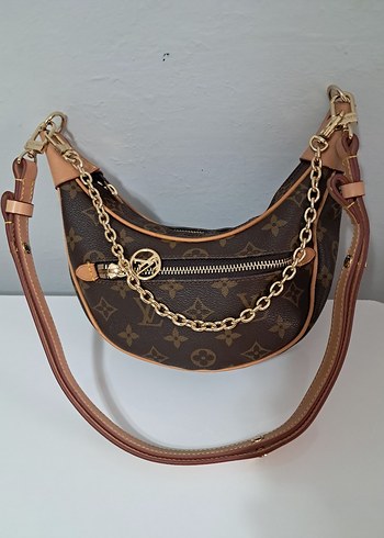 Beden Louis Vuitton Kahverengi Monogram Deri Kadın Çanta