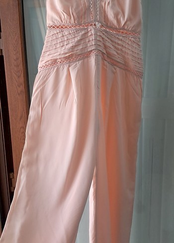 REISS Kadın Pudra Maeve Bol Paça Tulum UK 12 - Görsel 7