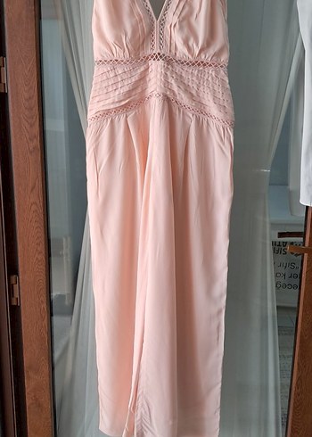 REISS Kadın Pudra Maeve Bol Paça Tulum UK 12 - Görsel 6