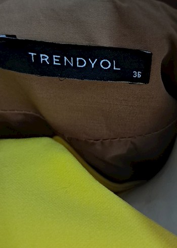 Kadın Bej Kemerli Uzun Trençkot - Görsel 6