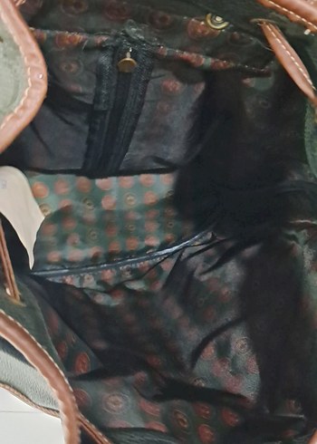 Kahverengi Deri Kadın Sırt Çantası - Görsel 6