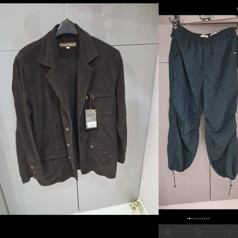 Düğmeli Kahverengi Süet Erkek Ceket - Görsel 2