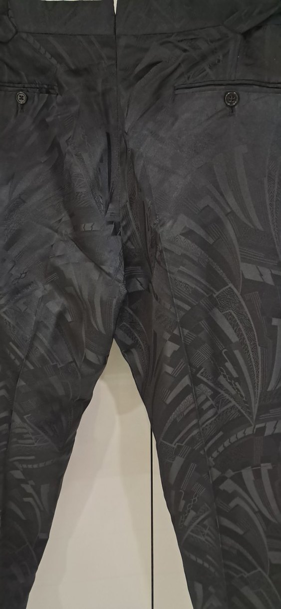 Erkek Siyah Regular Fit Pilili Pantolon - Görsel 4