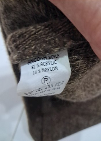 Kahverengi Kısa Kollu Boğazlı Kadın Kazak - Görsel 4