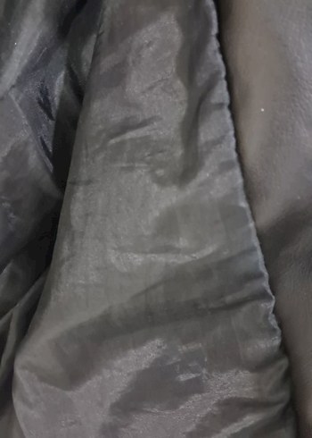 Kadın Siyah Deri Biker Ceket - Görsel 6