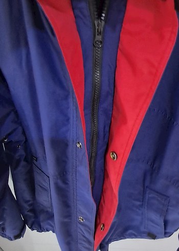 Düğmeli Mavi Erkek Midi Mont - Görsel 2