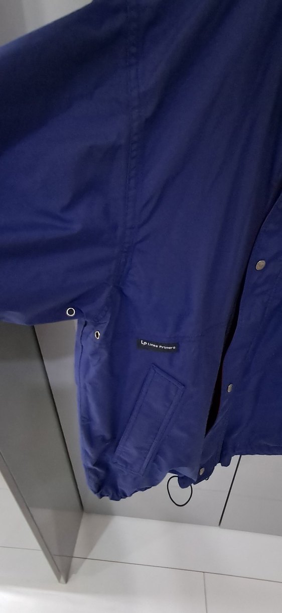 Düğmeli Mavi Erkek Midi Mont - Görsel 5