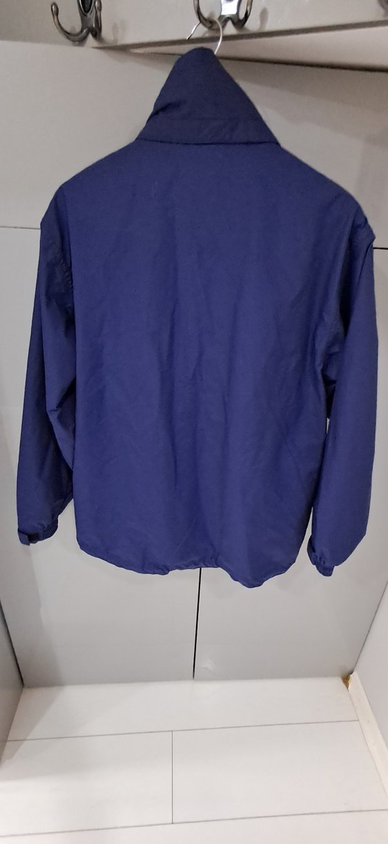 Düğmeli Mavi Erkek Midi Mont - Görsel 3