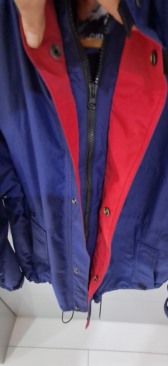 Düğmeli Mavi Erkek Midi Mont - Görsel 2