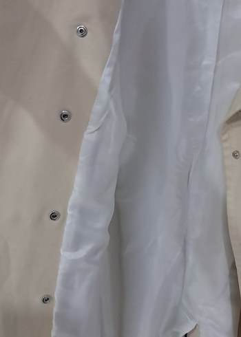 Bej Düğmeli Midi Kadın Trençkot - Görsel 4