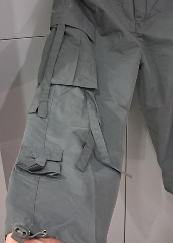 Gri Kamuflaj Desenli erkek Kargo Pantolon - Görsel 2