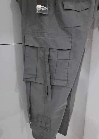 Gri Kamuflaj Desenli erkek Kargo Pantolon - Görsel 7