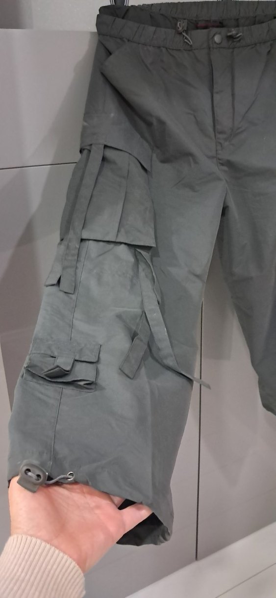 Gri Kamuflaj Desenli erkek Kargo Pantolon - Görsel 2