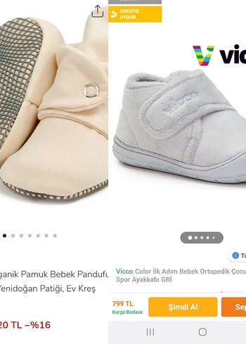 Ella Bonna Bej Organik Pamuk Bebek Pandufu - Görsel 9