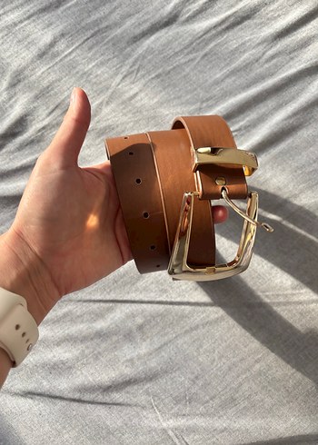 Zara Sik Kahverengi Deri Kemer