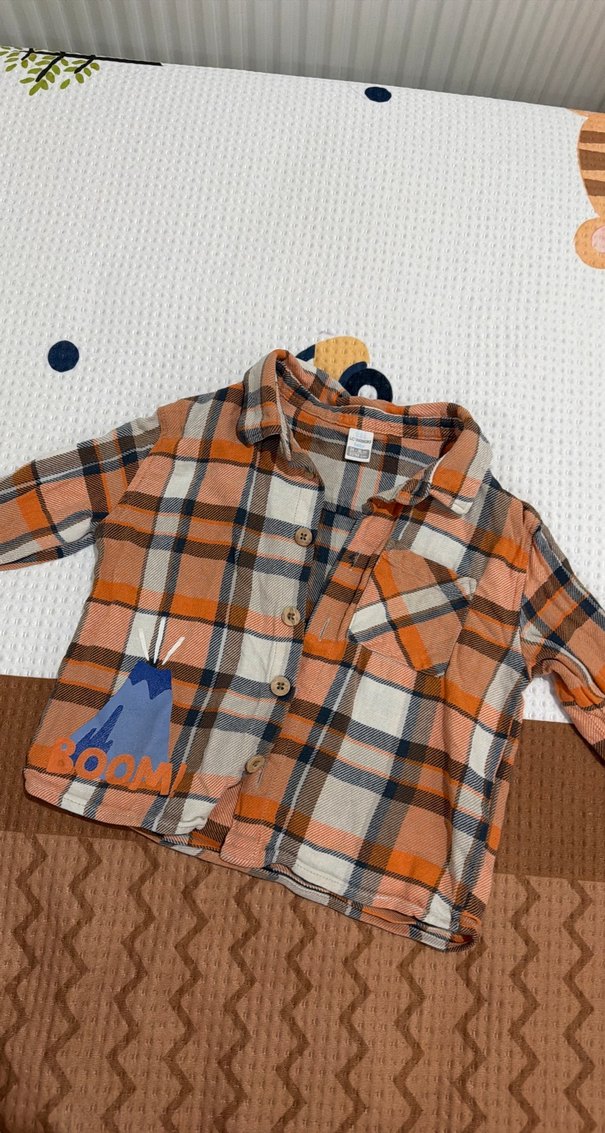 Erkek Çocuk Ekose Uzun Kollu Gömlek - Görsel 3