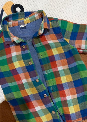 Renkli Kareli Uzun Kollu Erkek Gömlek - Görsel 2