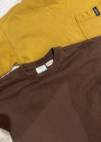 Erkek Çocuk Uzun Kollu Kahverengi Tişört - Görsel 3