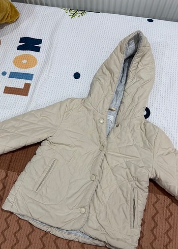 Çocuk Bej Düğmeli Ceket - Görsel 2